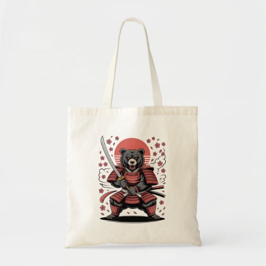 Samurai Bear Budget Tote トートバッグ (正面)