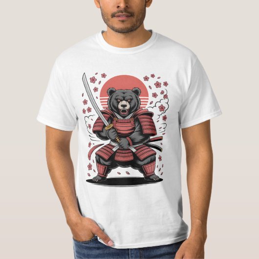 Samurai Bear T-Shirt Tシャツ (正面)