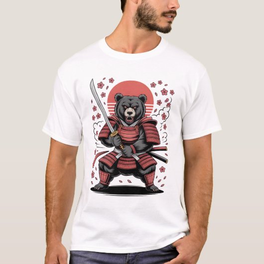 Samurai Bear T-Shirt Tシャツ (正面)