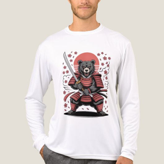 Samurai Bear Tri-blend Long Sleeve Shirt トライブレンドＴシャツ (正面)
