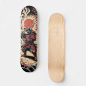 Samurai Bear warrior Skateboard スケートボード (正面)