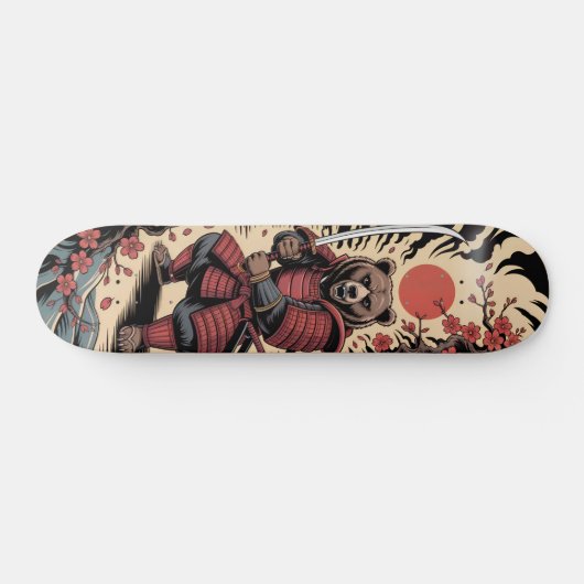 Samurai Bear warrior Skateboard スケートボード (横)