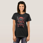 Samurai Bear  Womens Basic T-Shirt Tシャツ (正面フル)
