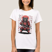 Samurai Bear  Womens Basic T-Shirt Tシャツ (正面)