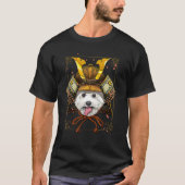 Samurai Bichon Frise Japanese Warrior Bushido Japa Tシャツ (正面)