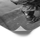 Samurai Brandishing His Sword - Japanese History ポスター (角)