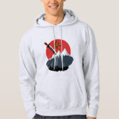 Samurai Bushido Sweatshirt - Katana & Sun Japanese パーカ (正面)