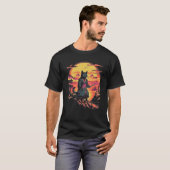 Samurai Cat Bushido Japanese Aesthetic Style Tシャツ (正面フル)