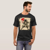 Samurai Cat  Japanese cat Warrior anime cat Japane Tシャツ (正面フル)