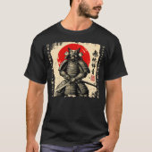 Samurai Cat  Japanese cat Warrior anime cat Japane Tシャツ (正面)
