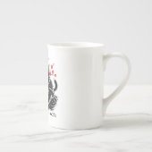 Samurai Cat Soccer Mug – Japan Fan Gift ボーンチャイナマグカップ (右)