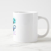 Samurai Cat Striker Mug - For Soccer Fans ジャンボコーヒーマグカップ (右)