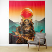 Samurai Cat Warrior Legend Wall Tapestry タペストリー (インサイチュ)