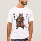 Samurai Cat Warrior Tシャツ (正面)