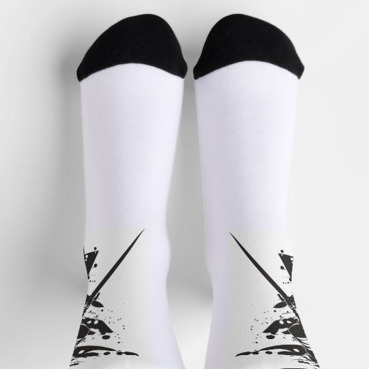 Samurai Crew Socks – Japanese Warrior Art with Kan ソックス (上部)
