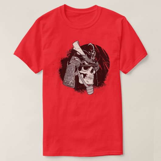 Samurai dressed in Samurai Warrior Armor Martial Tシャツ (デザイン正面)