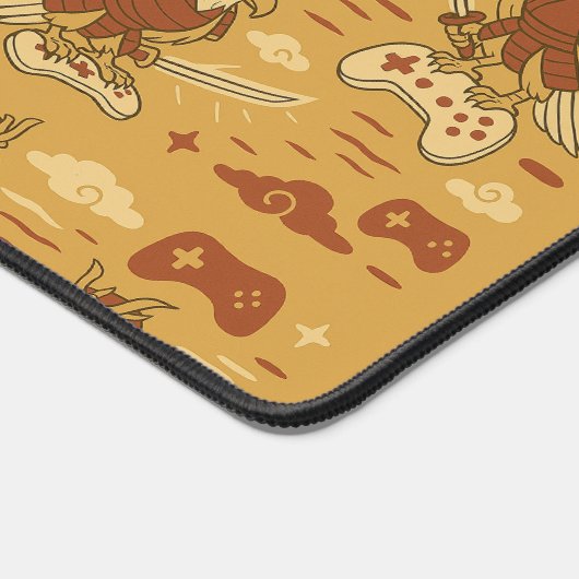 Samurai Eagle with Game Controller  デスクマット (コーナー)