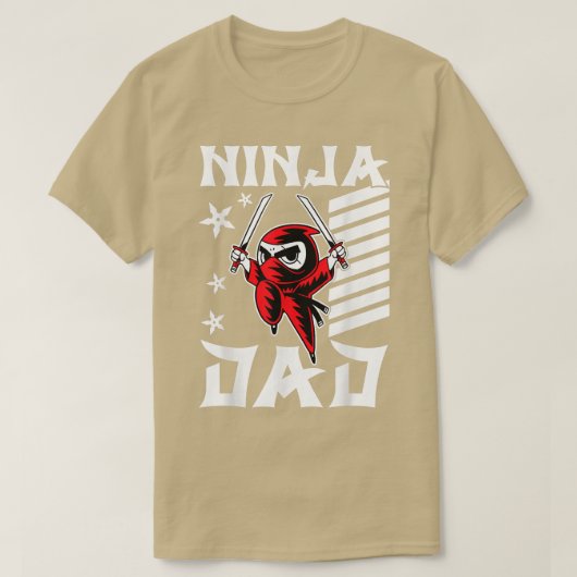 Samurai - Father Ninja Dad T-Shirt Copy Copy Copy  Tシャツ (デザイン正面)