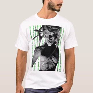 SAMURAI FEUDALによるMADUSA 1X001 WHITE MATRIX WHITE Tシャツ