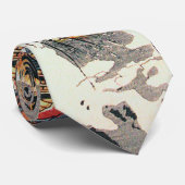 Samurai Fighting a Tiger, Kuniyoshi, Ukiyo-e ネクタイ (ロール)