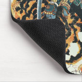 Samurai Fighting a Tiger, Kuniyoshi, Ukiyo-e マウスパッド (コーナー)