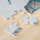 Samurai Fighting in Armor, Tsukioka Yoshitoshi ジグソーパズル (側面)