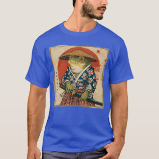 Samurai Frog Japanese Funny Anime Gifts For Men Wo Tシャツ