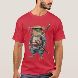 Samurai Frog Ninja Aesthetic Japanese Katanaokyo g Tシャツ