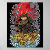 Samurai Frog of Fortune – Mythical Warrior Art ポスター (正面)