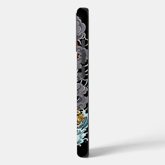 Samurai Frog of Fortune – Mythical Warrior Art Case-Mate iPhoneケース (裏面 / 左)