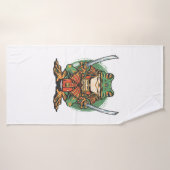  Samurai frog warrior  バスタオル (バスタオル)