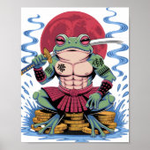 Samurai Frog Warrior art ポスター (正面)
