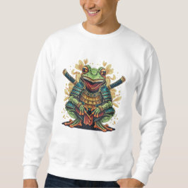 Samurai frog warrior Basic Sweatshirt スウェットシャツ