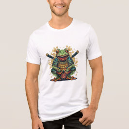 Samurai frog warrior Bella+Canvas Tri-blend T-Shir トライブレンドＴシャツ