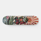 Samurai Frog warrior Skateboard スケートボード (横)