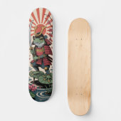 Samurai Frog warrior Skateboard スケートボード (正面)