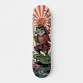 Samurai Frog warrior Skateboard スケートボード (正面)