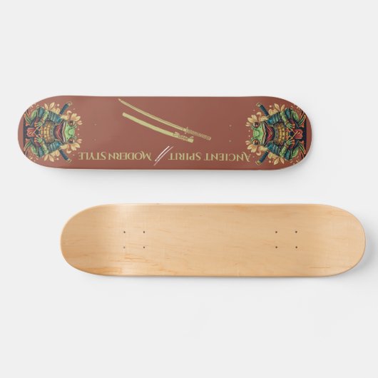 Samurai frog warrior Skateboard スケートボード (横)
