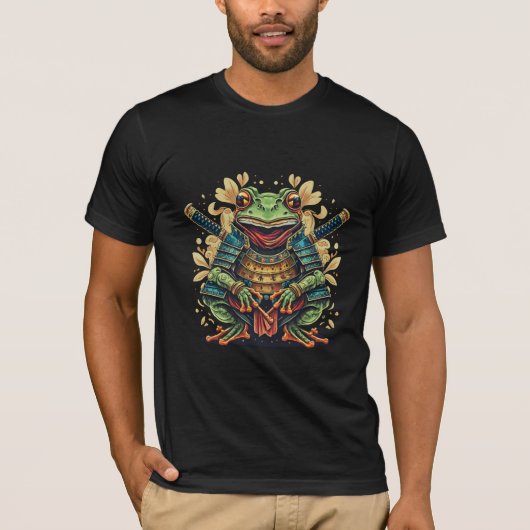 Samurai frog warrior tシャツ (正面)