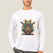 Samurai frog warrior Tri-blend Long Sleeve Shirt トライブレンドＴシャツ (正面)