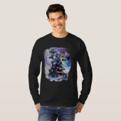 Samurai Frog Watercolor Artwork Japanese Samurai F Tシャツ (正面フル)