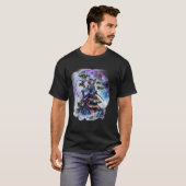 Samurai Frog Watercolor Artwork Japanese Samurai F Tシャツ (正面フル)