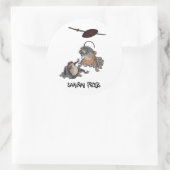 SAMURAI FROGS SCENE #1 ラウンドシール (バッグ)