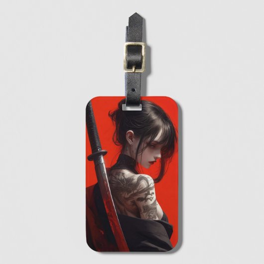 Samurai gir ラゲッジタグ (正面縦)