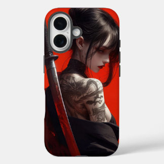 Samurai girl iPhone 16ケース