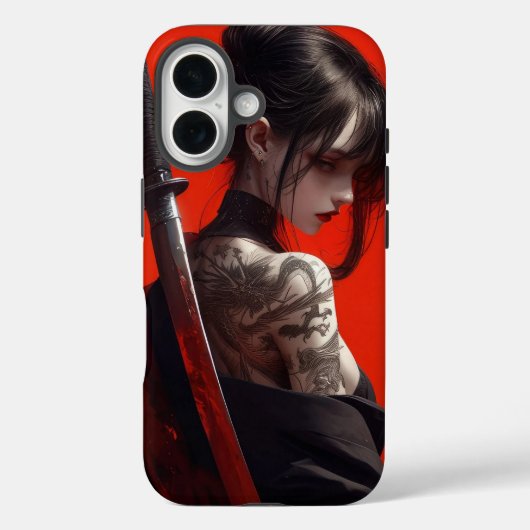 Samurai girl Case-Mate iPhoneケース (裏面)