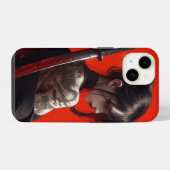 samurai girl  iPhoneケース (裏面横)