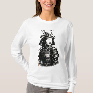 Samurai Girl street art Tシャツ