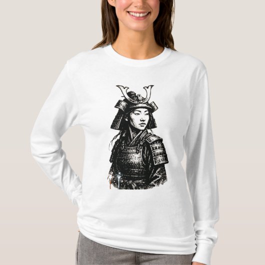 Samurai Girl street art Tシャツ (正面)