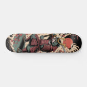 Samurai Green Bear warrior Skateboard スケートボード (横)